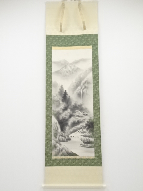 JAPANESE HANGING SCROLL / HAND PAINTED / SCENERY